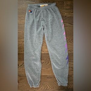 Aviator Nation Women’s Bolt Sweatpants Heather Grey Women’s Small